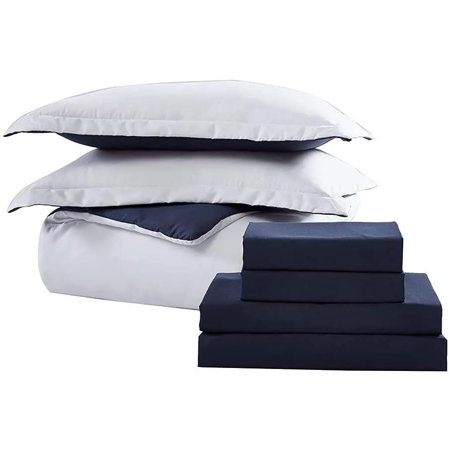 7-Piece Set: Chestnut Reversible Bed in a Bag Bedding Collection