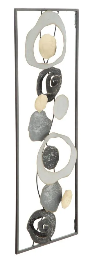 Abstract Metallic Geometric Wall decor in Frame