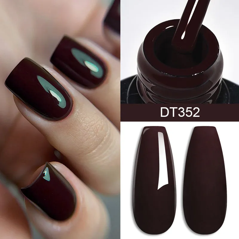Brown Earth Coffee Color Series Gel Nail Polish Collection