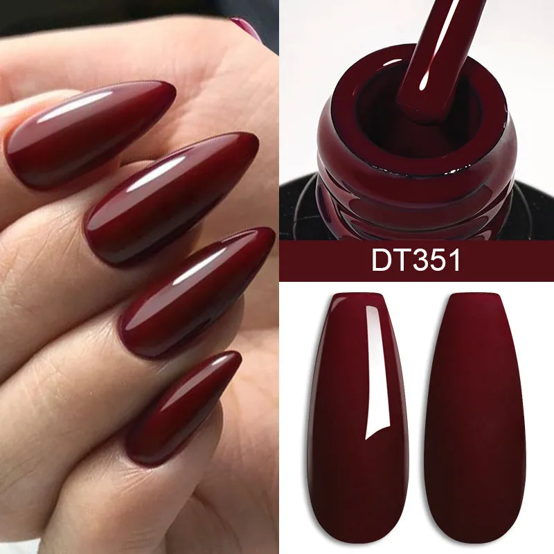 Brown Earth Coffee Color Series Gel Nail Polish Collection