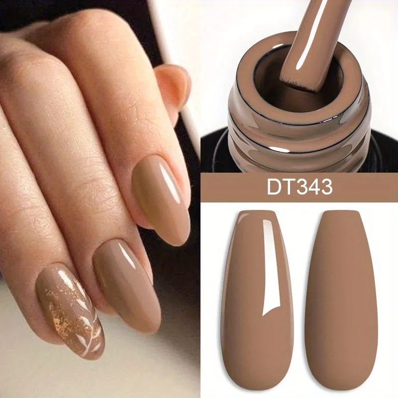Brown Earth Coffee Color Series Gel Nail Polish Collection