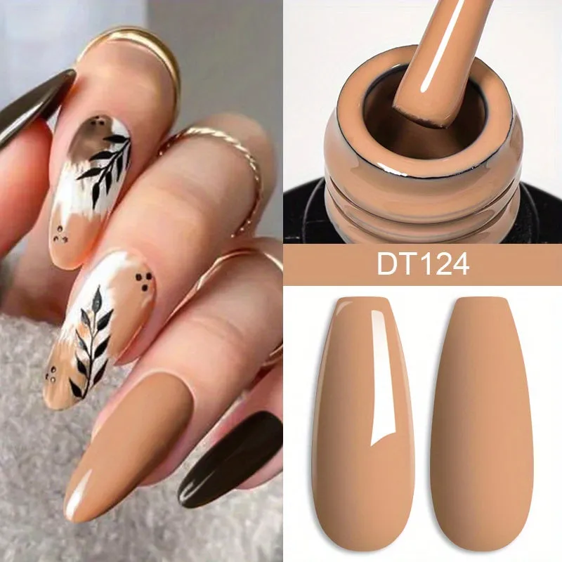 Brown Earth Coffee Color Series Gel Nail Polish Collection