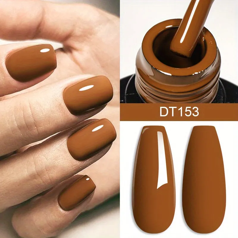 Brown Earth Coffee Color Series Gel Nail Polish Collection