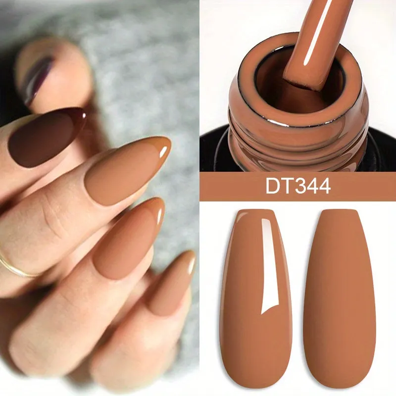 Brown Earth Coffee Color Series Gel Nail Polish Collection