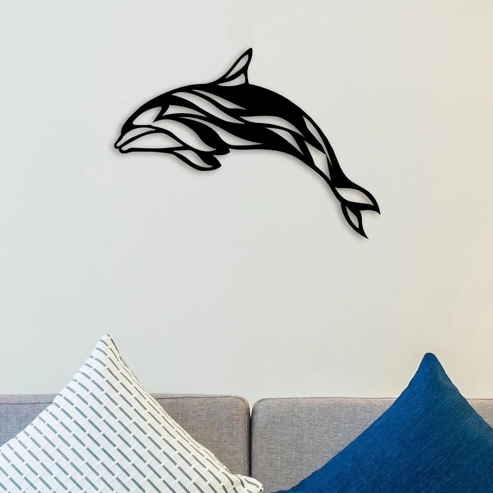 Dolphin Fish Metal Wall Art