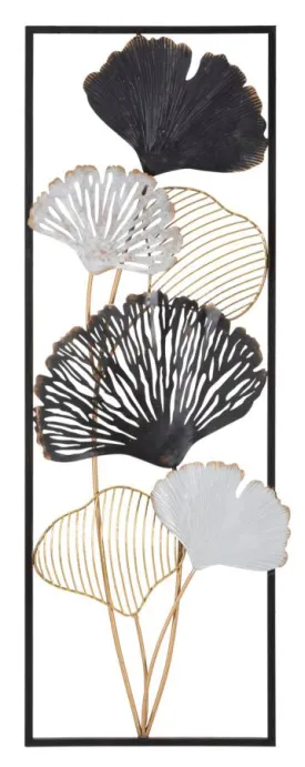 Framed Metal Leaf Wall Decoration (Large)