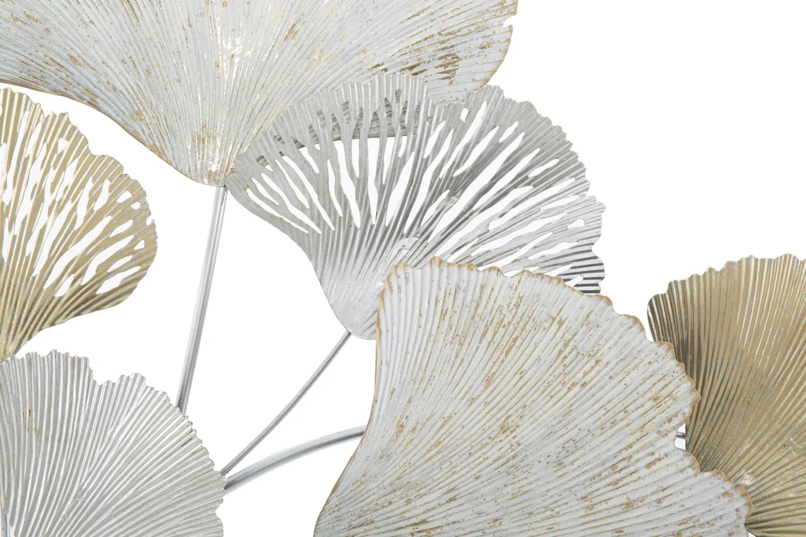 Golden & white Leaves Wall Decor
