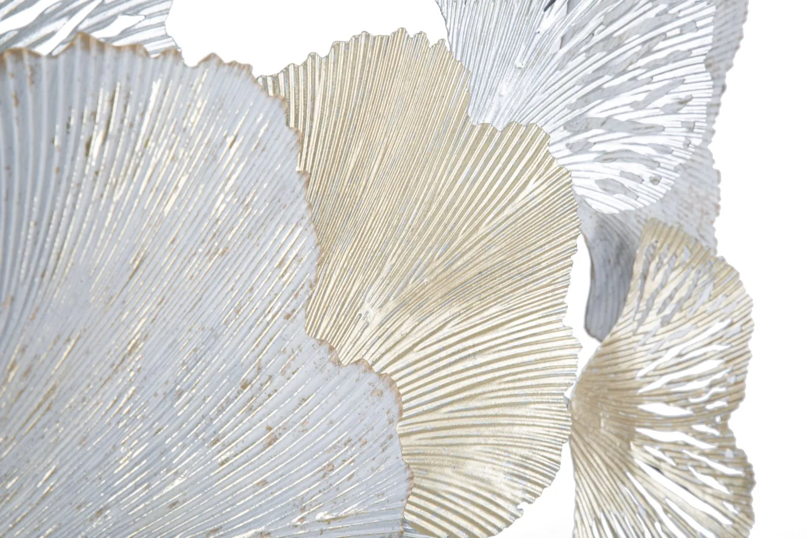 Golden & white Leaves Wall Decor