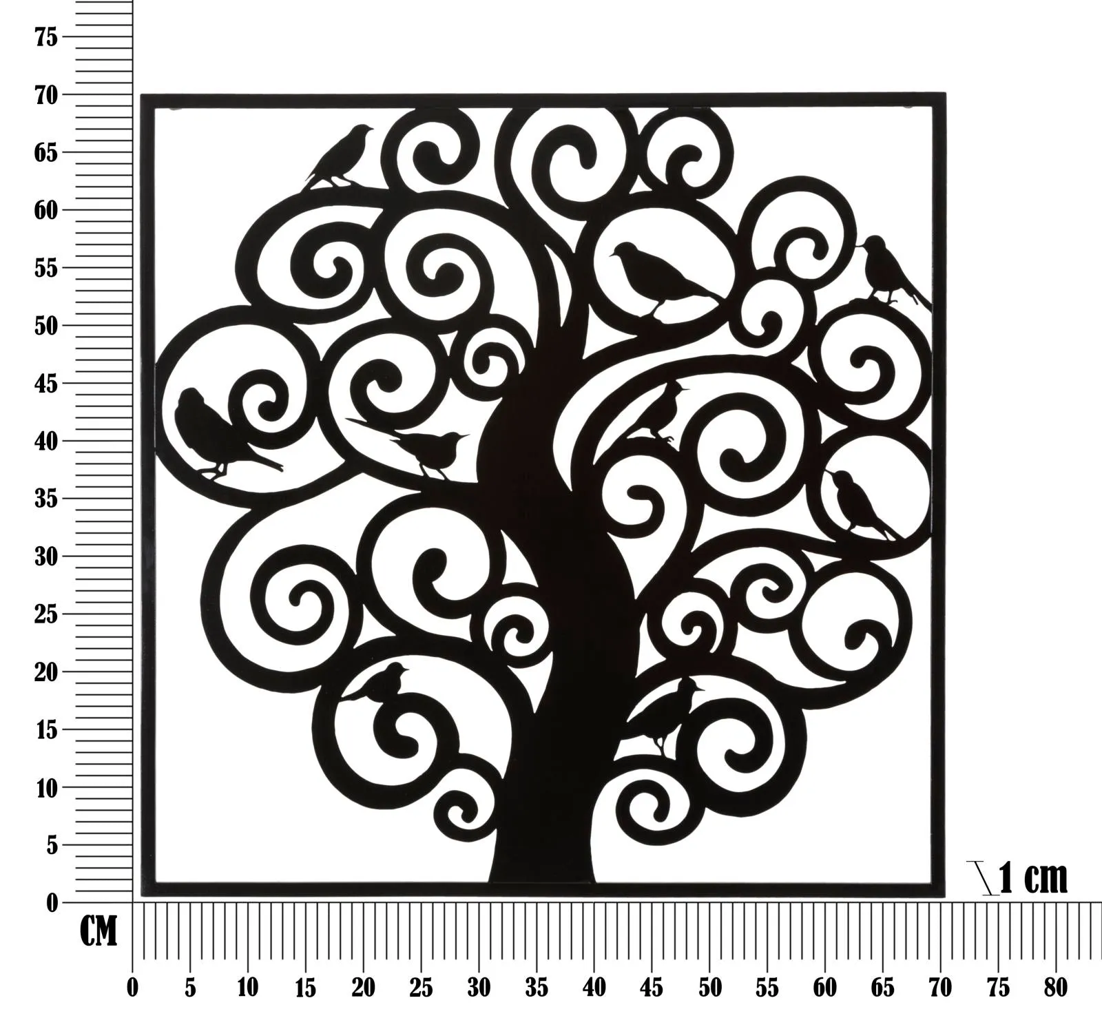 Metal Black Tree Wall Decor